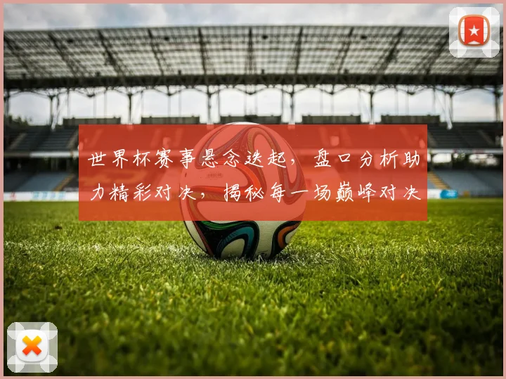 世界杯赛事悬念迭起，盘口分析助力精彩对决，揭秘每一场巅峰对决